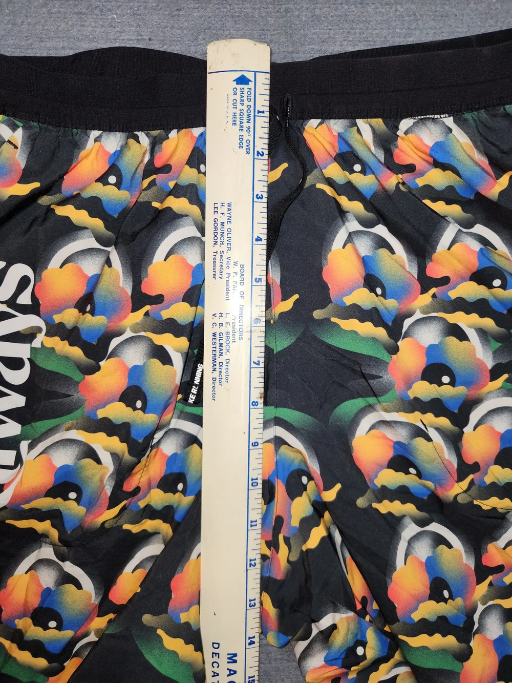 Men's Black Floral Print Swim Shorts #347